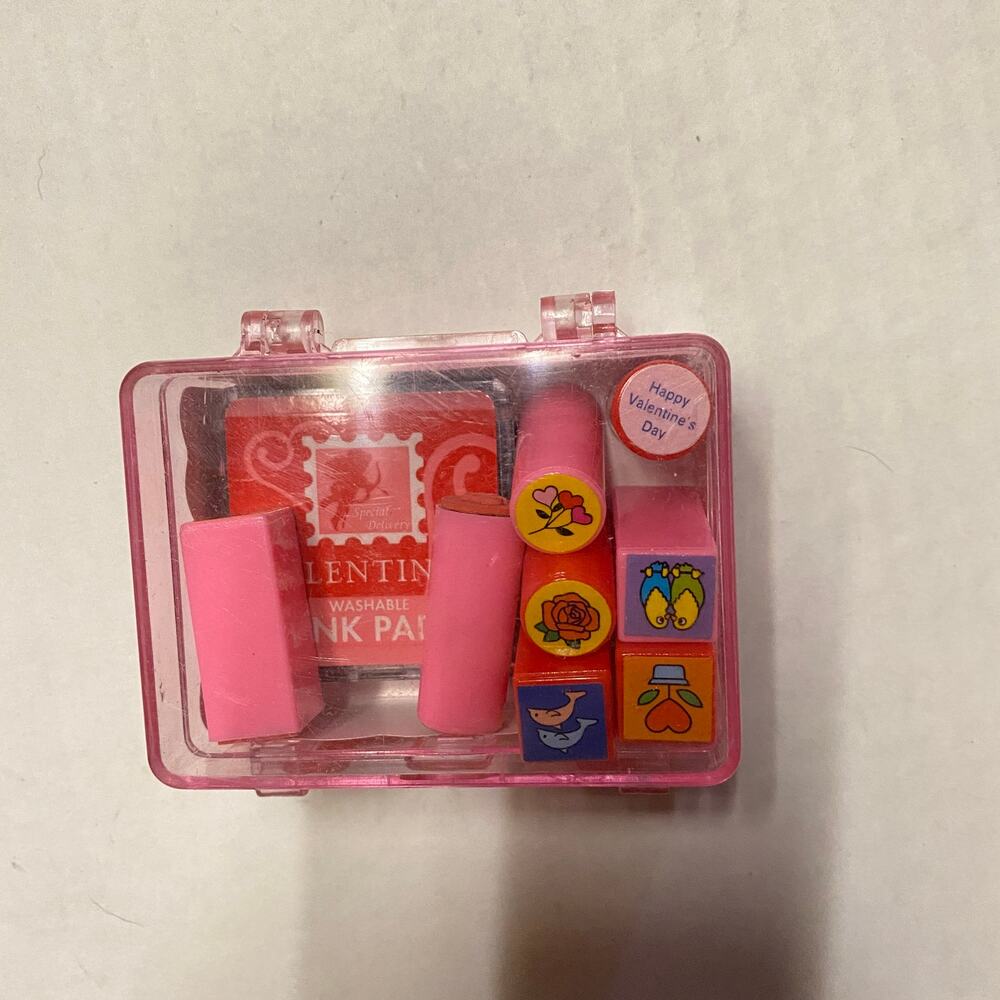 New Valentine's Day Mini Miniature Stamp Set Vintage For Kids